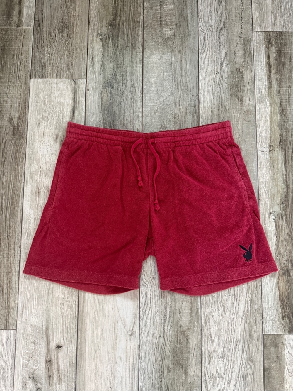 Y2K Playboy By Pacsun Terry Cloth 90s Shorts Burnt Orange Bunny size M men